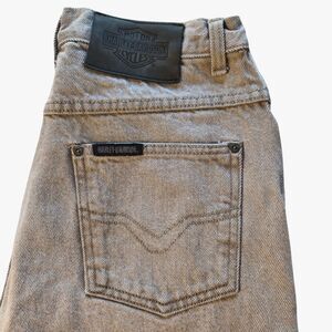 Vintage Harley Davidson Jeans Size 10 R Tan Boot Cut 100% Cotton USA Made